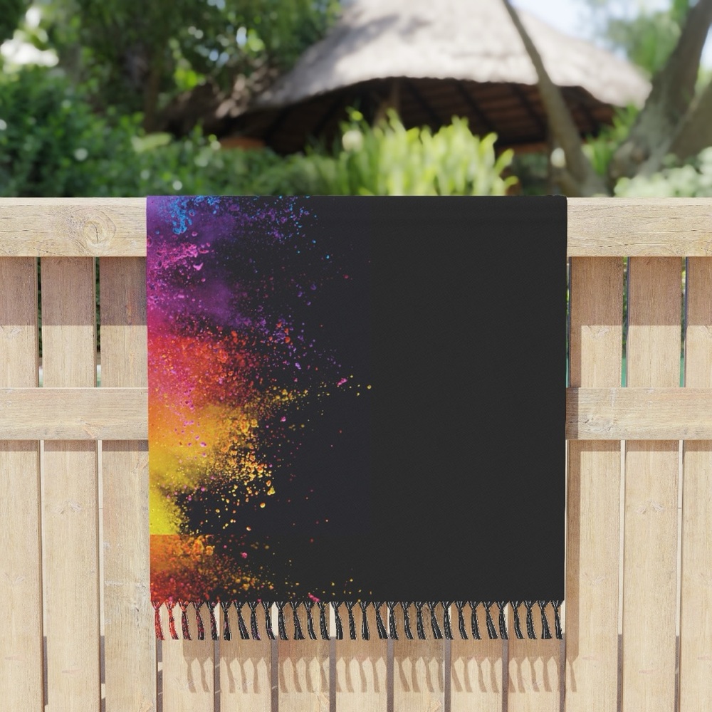 sand free beach blanket resort towel Bamba floral Serape striped Black splash